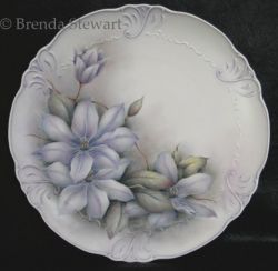 Clematis on Porcelain